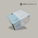 100% Recycled Pop Up 6″ x 11″ / 15cm x 28cm Silver Matt Embossed